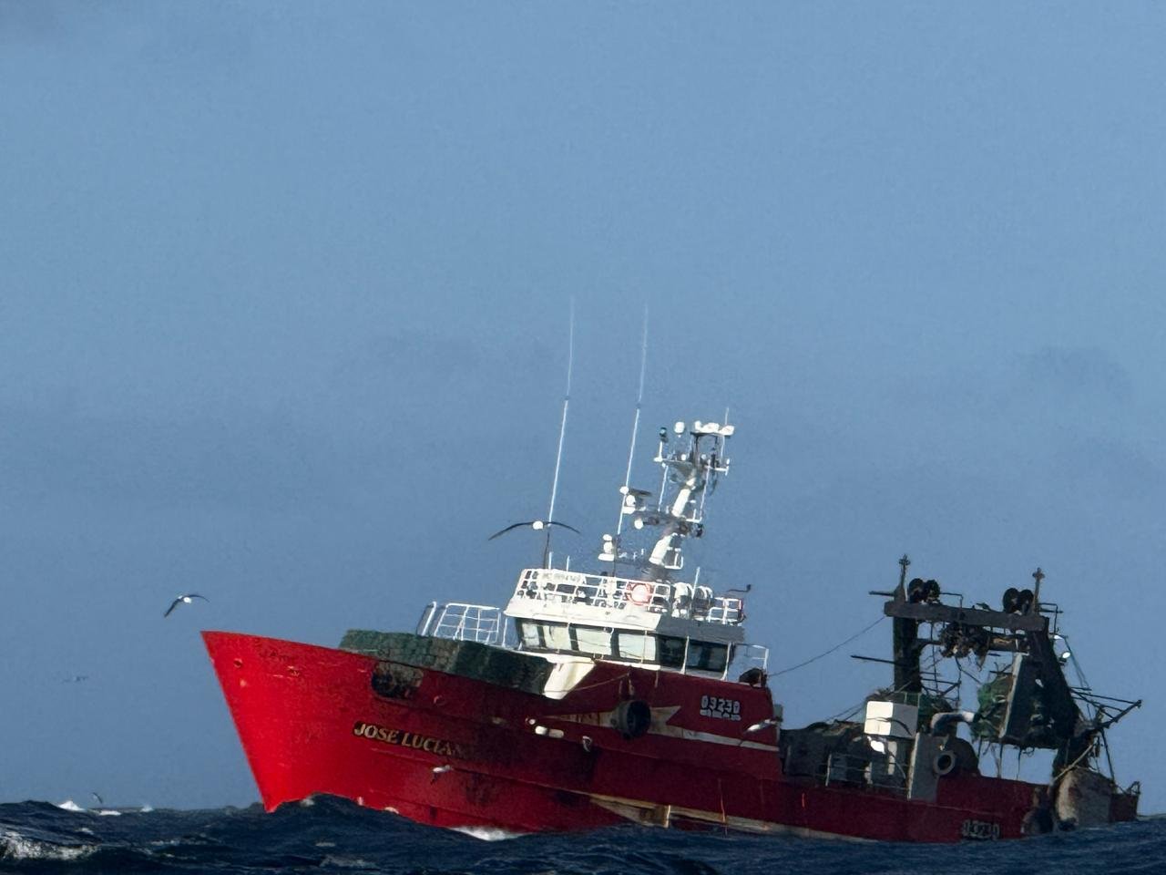 Buque pesquero José Luciano, vista 8 octubre 2025